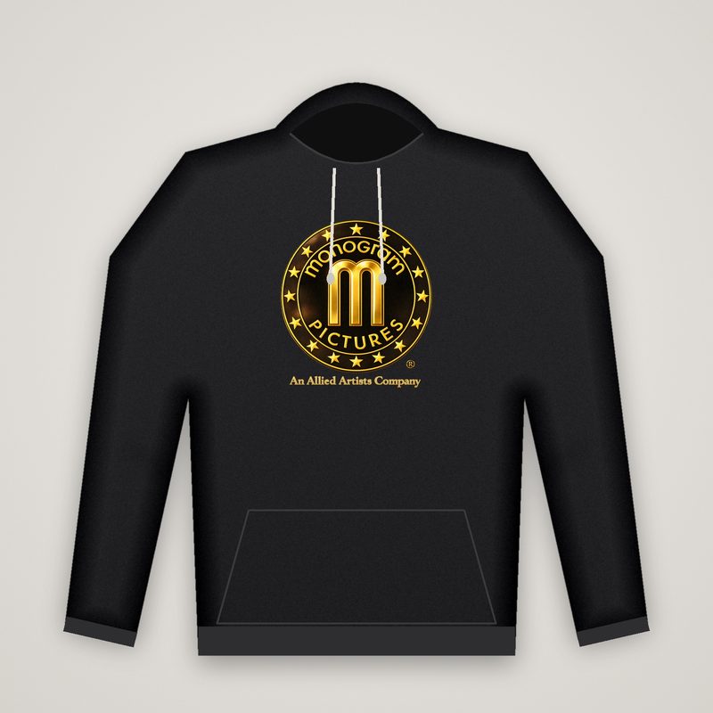 Monogram Gold Logo Hoodie, product mockup