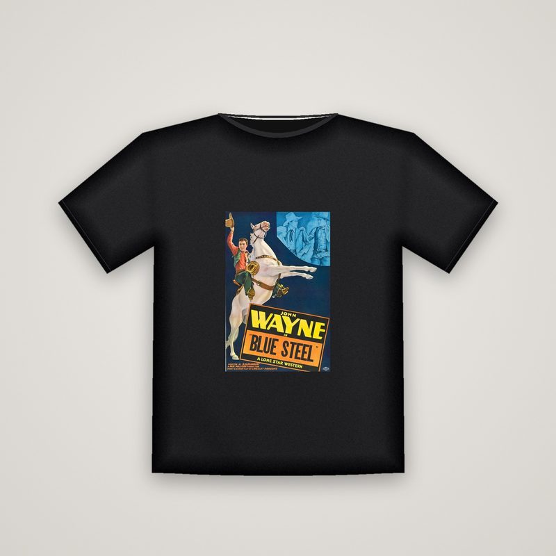 Blue Steel Poster Tee, product mockup