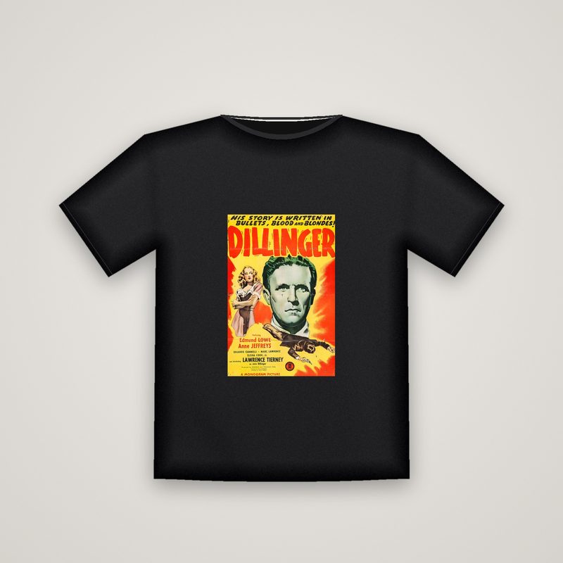 Dillinger Poster Tee, product mockup